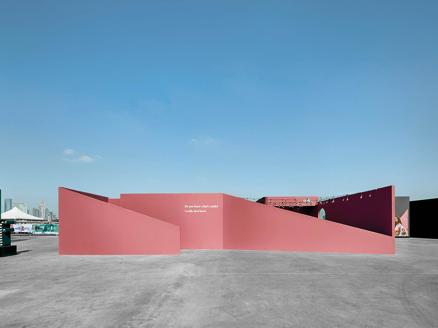 pink facade of I Really Don't Know maze