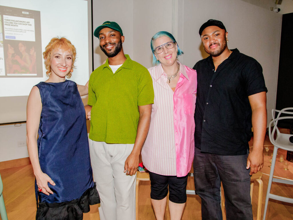 speakers at the Leslie Lohman Queer Design event