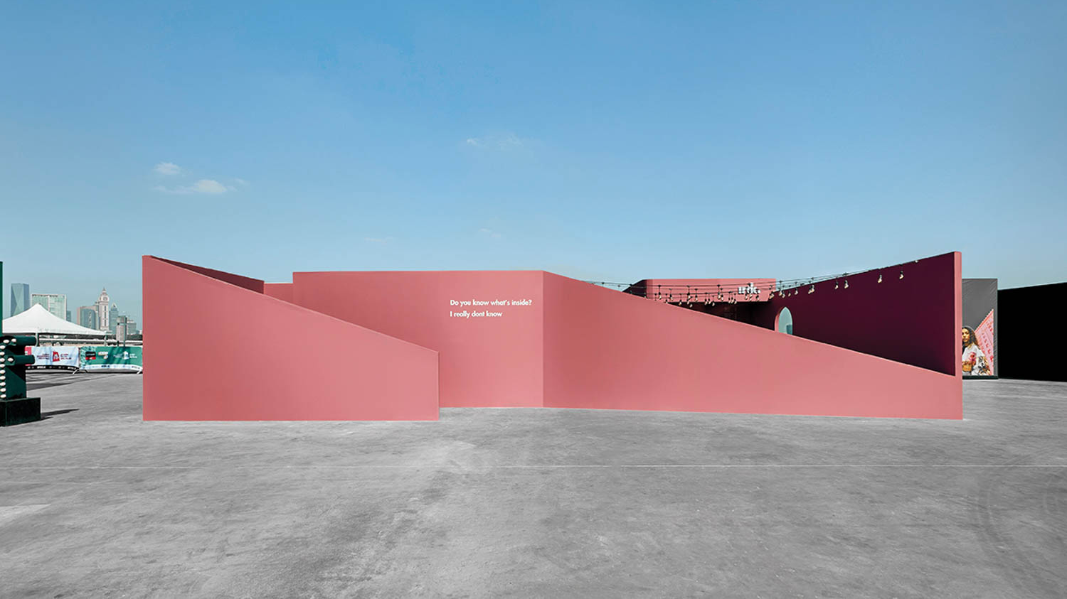 pink facade of I Really Don't Know maze